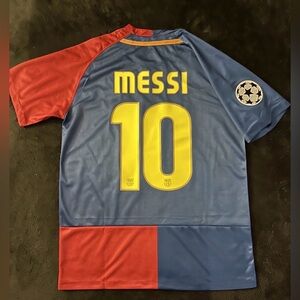 Messi #10 Retro 2008 UCL Jersey Barcelona 2009